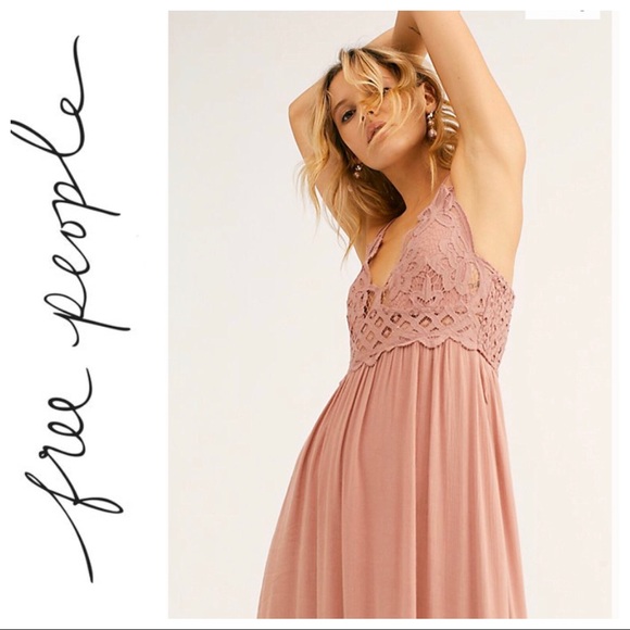 SALE NWT $128 Free People Adella Maxi Slip Dress - Picture 2 of 7